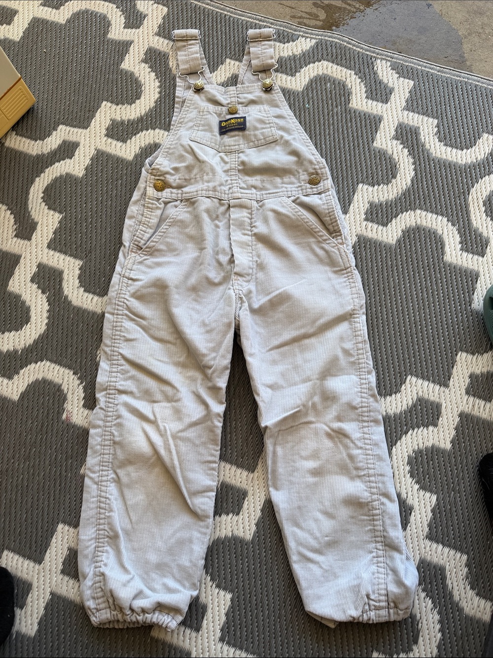 OshKosh B'gosh Light Gray Cord Overalls for Kids